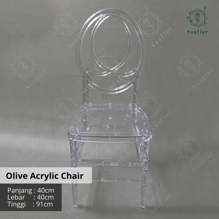Aesthetic acrylic chair