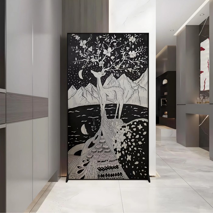 Monochrome room furniture