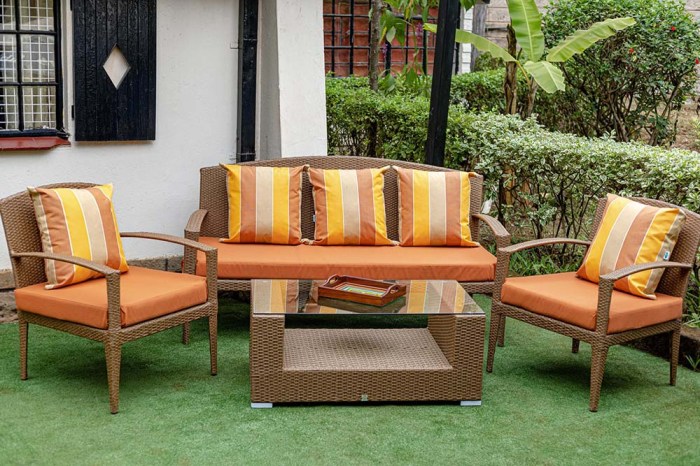 Rattan aesthetic furniture