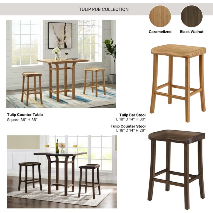 Chic aesthetic bar stool