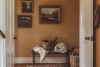 Aesthetic entryway bench