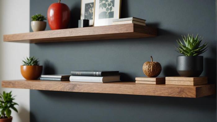 Aesthetic floating shelves