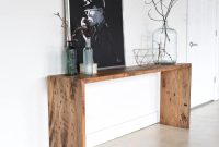 Modern rustic console table