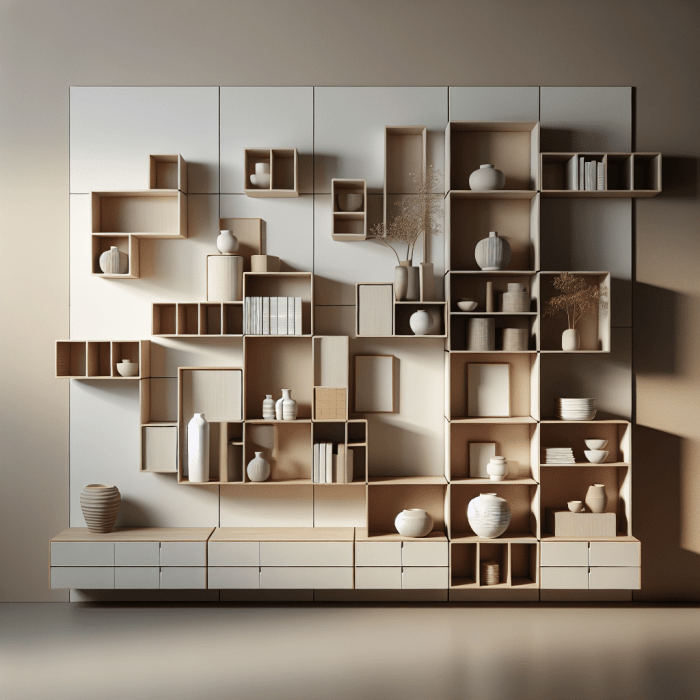 Aesthetic modular shelving