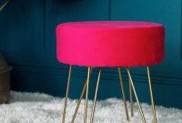 Aesthetic velvet stool