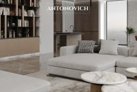 modern living space with a stylish sofa, innovative home furniture, and ...