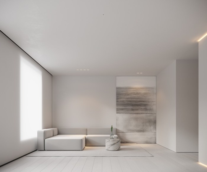Minimalist modern interior decor