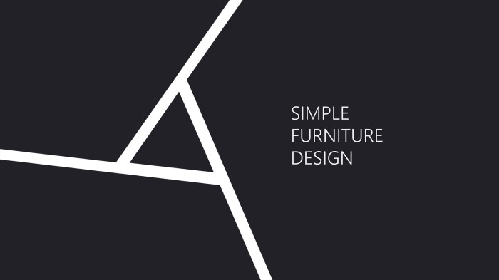 Simple design furniture