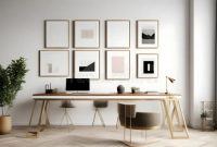 Minimalist office desk